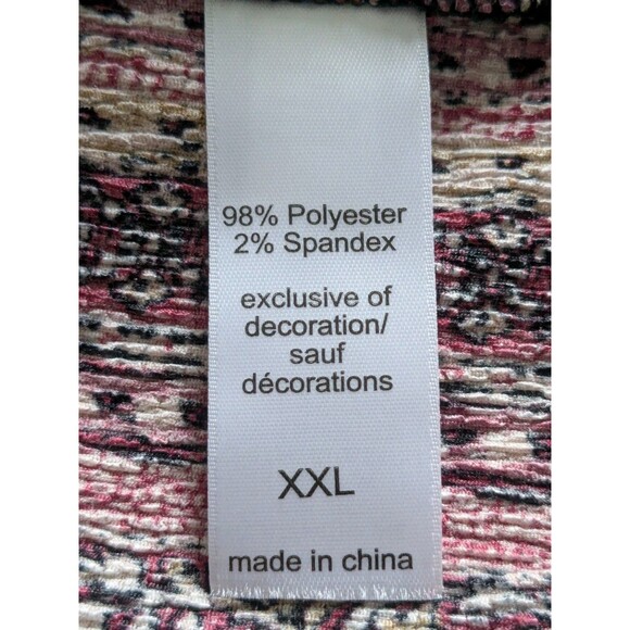 Maurices Top Womens 2X Boho Chic Peasant Smocking Burgundy Floral Flowy Blouse - Picture 10 of 13